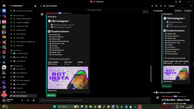 Fui enganado ao comprar um “bot de Instagram” no Discord — veja o que aconteceu